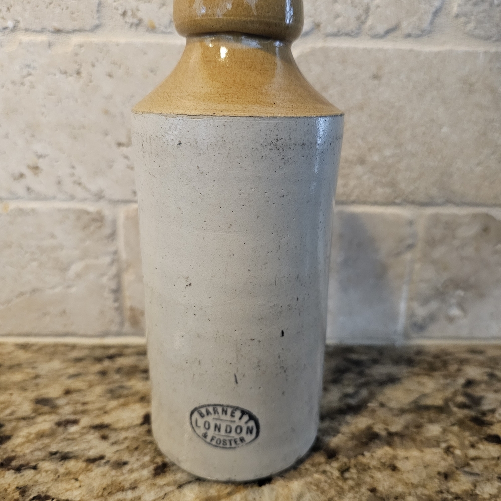 Brewed Ginger Beer Stoneware Bottle - Tan and Cream - Picture 2 of 2